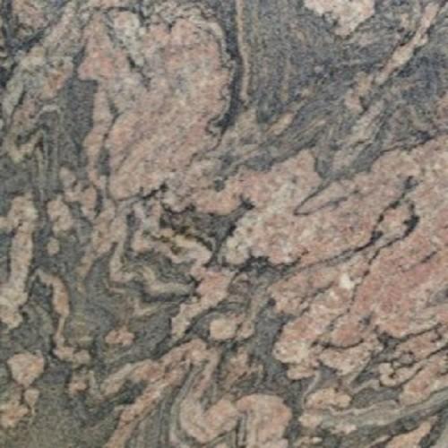 Revestimiento de piedra de granito rosa para chimenea