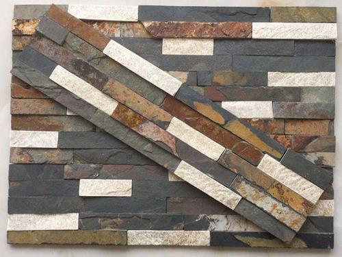 Colores surtidos de pizarra: negro, marrón y blanco.