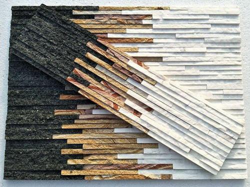 Negro-beige-blanco Colores surtidos de pizarra