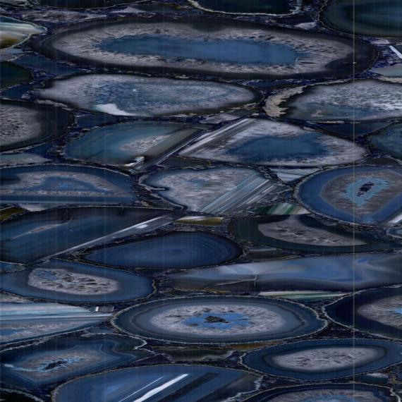 Losas exclusivas de ágata azul para interiores