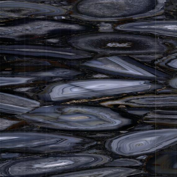 Aplicación de suelo de calidad de piedra de mármol azul