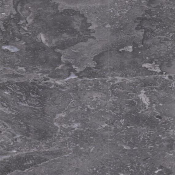 Cocina y baño únicos de mármol gris.