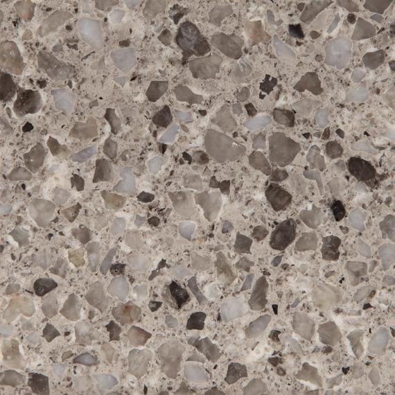 Cuarzo con patrón de piedras de lecho