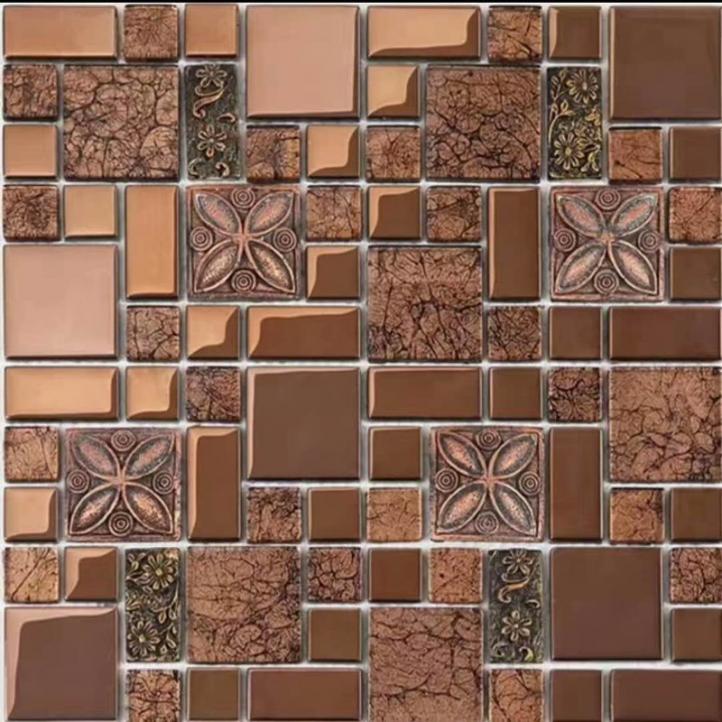 Mosaic construction material